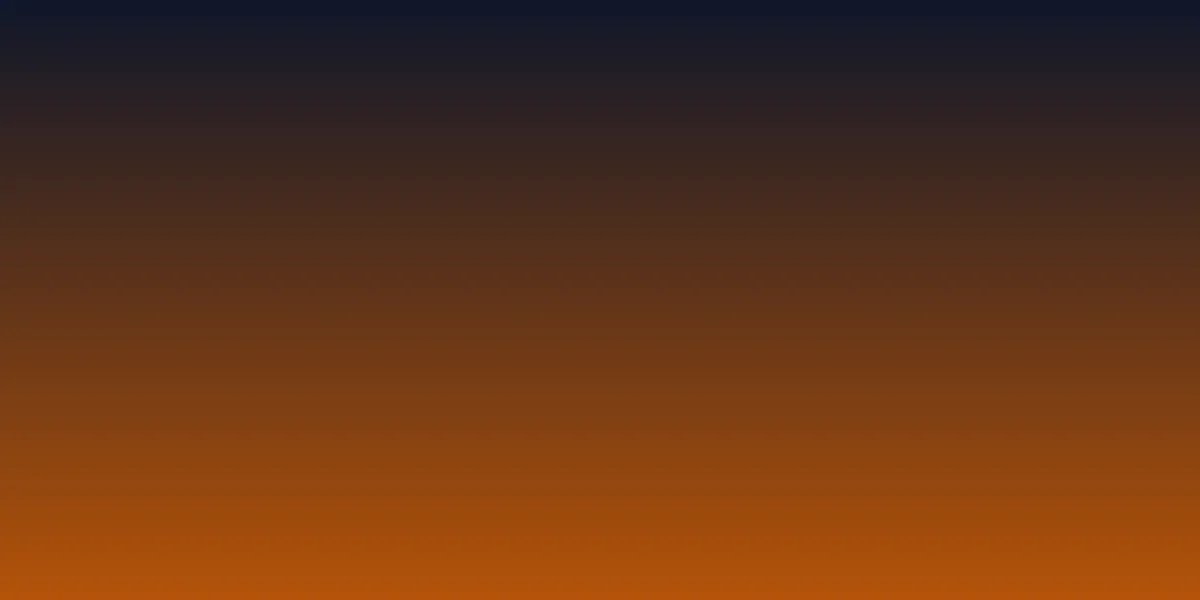 A dark-to-amber gradient banner